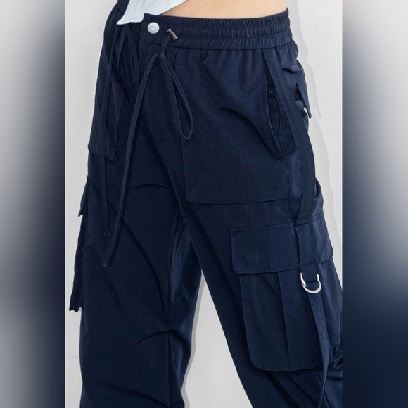 #8784 🛑S BOHO CHIC FABULOUS WIDE LEG CARGO PANTS - Picture 7 of 16